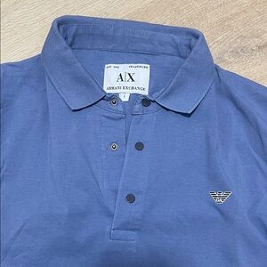 Armani Exchange Classic Navy Polo Shirt
